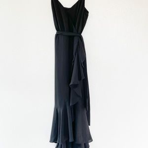 Jcrew wrap dress, black, size 2